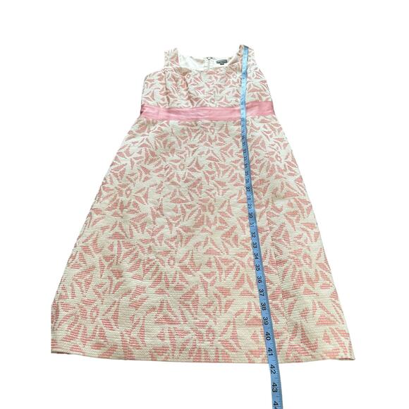 Ann Taylor Pink Whimsical Spring Summer Sleeveless Bow Sheath Dress Size 10 - Picture 8 of 8
